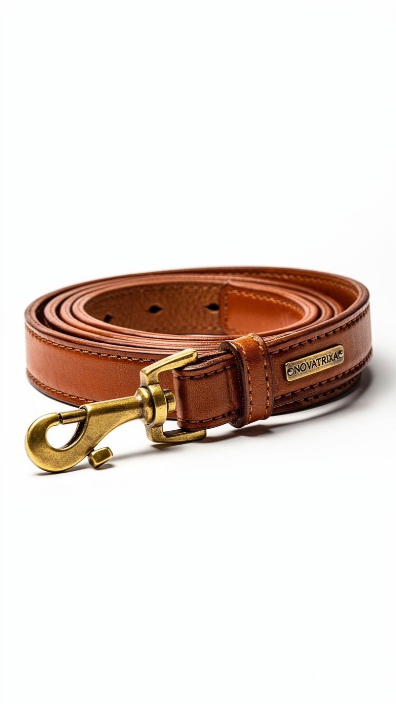 Artisan Cognac Leather Leash